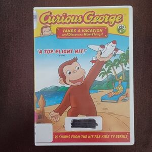 3/$10 🌟 Curious George Takes a Vacation and Discovers New Things DVD